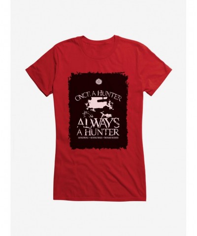 Trendy Supernatural Always A Hunter Girls T-Shirt $6.57 T-Shirts