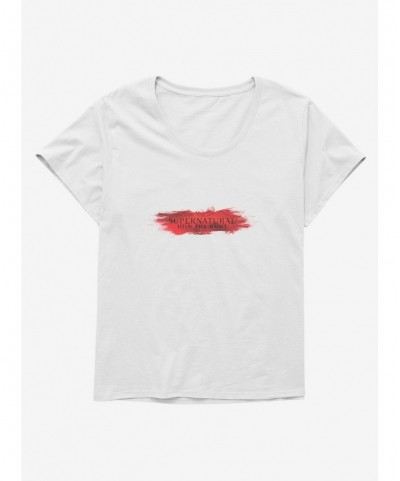 Exclusive Price Supernatural Join The Hunt Red Logo Girls T-Shirt Plus Size $10.17 T-Shirts