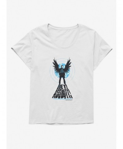 Exclusive Price Supernatural Castiel Entrance Girls T-Shirt Plus Size $8.32 T-Shirts