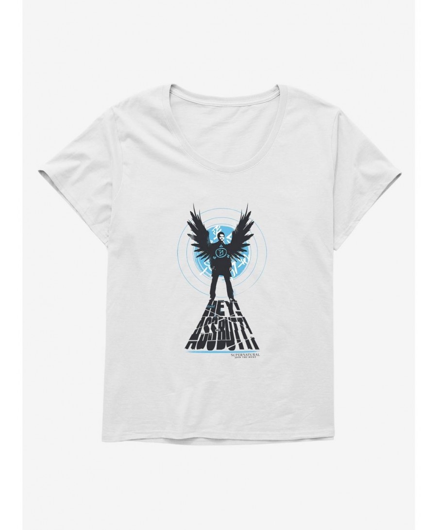 Exclusive Price Supernatural Castiel Entrance Girls T-Shirt Plus Size $8.32 T-Shirts