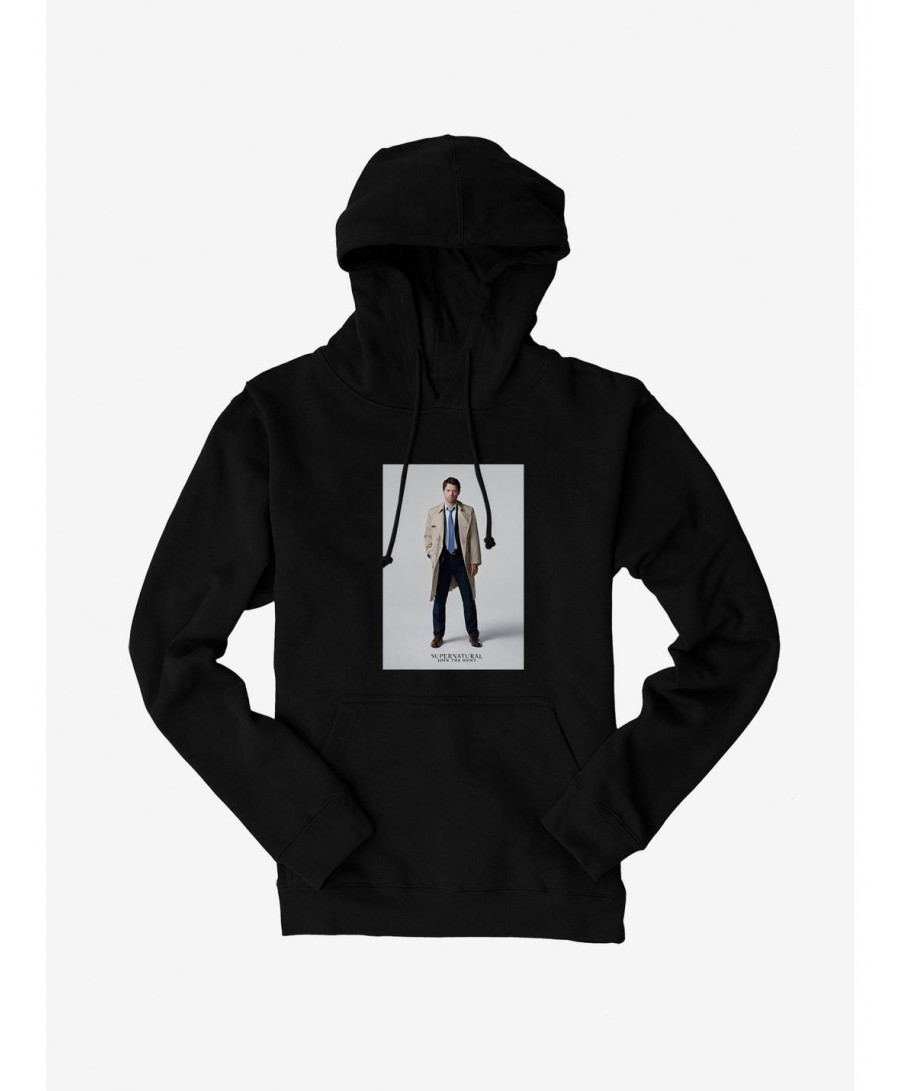 Value for Money Supernatural Castiel Model Pose Hoodie $12.57 Hoodies