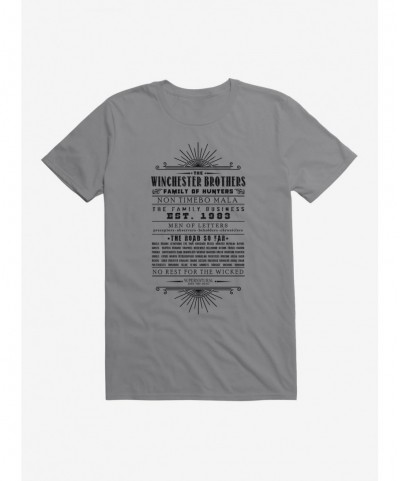 Low Price Supernatural The Winchester Brothers T-Shirt $5.74 T-Shirts