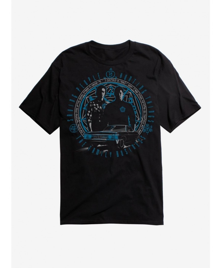 Festival Price Supernatural Sam and Dean Family T-Shirt $7.27 T-Shirts