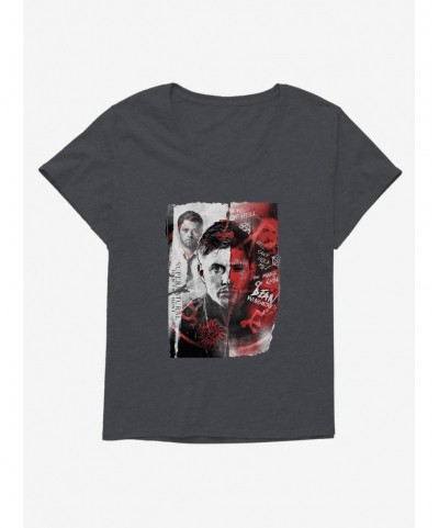 Pre-sale Supernatural Dean Winchester Split Girls T-Shirt Plus Size $9.94 T-Shirts