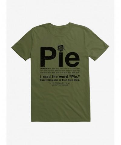 Flash Deal Supernatural Pie T-Shirt $6.69 T-Shirts