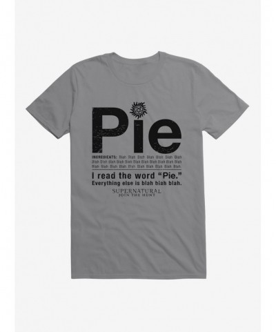 Flash Deal Supernatural Pie T-Shirt $6.69 T-Shirts