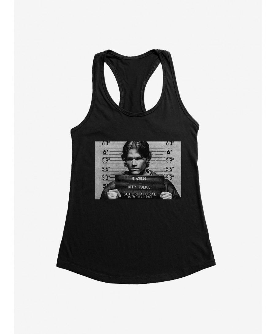 Value Item Supernatural Sam Winchester Mug Shot Girls Tank $9.76 Tanks