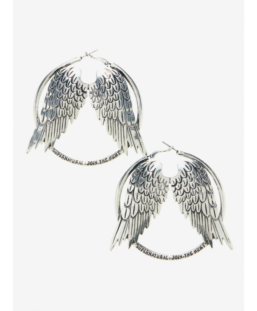 Value for Money Supernatural Wings Hoop Earrings $4.06 Others