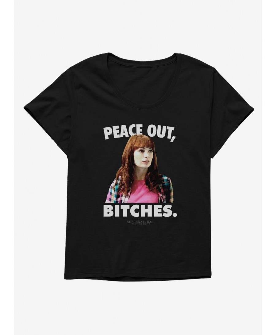 Crazy Deals Supernatural Peace Out Charlie Girls Plus Size T-Shirt $6.94 T-Shirts