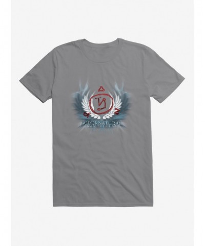 Cheap Sale Supernatural Wings Emblem T-Shirt $9.18 T-Shirts