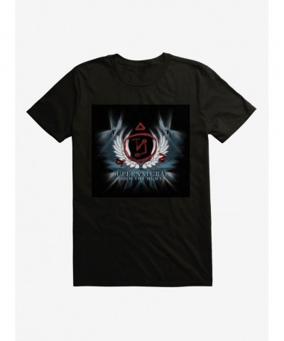 Cheap Sale Supernatural Wings Emblem T-Shirt $9.18 T-Shirts