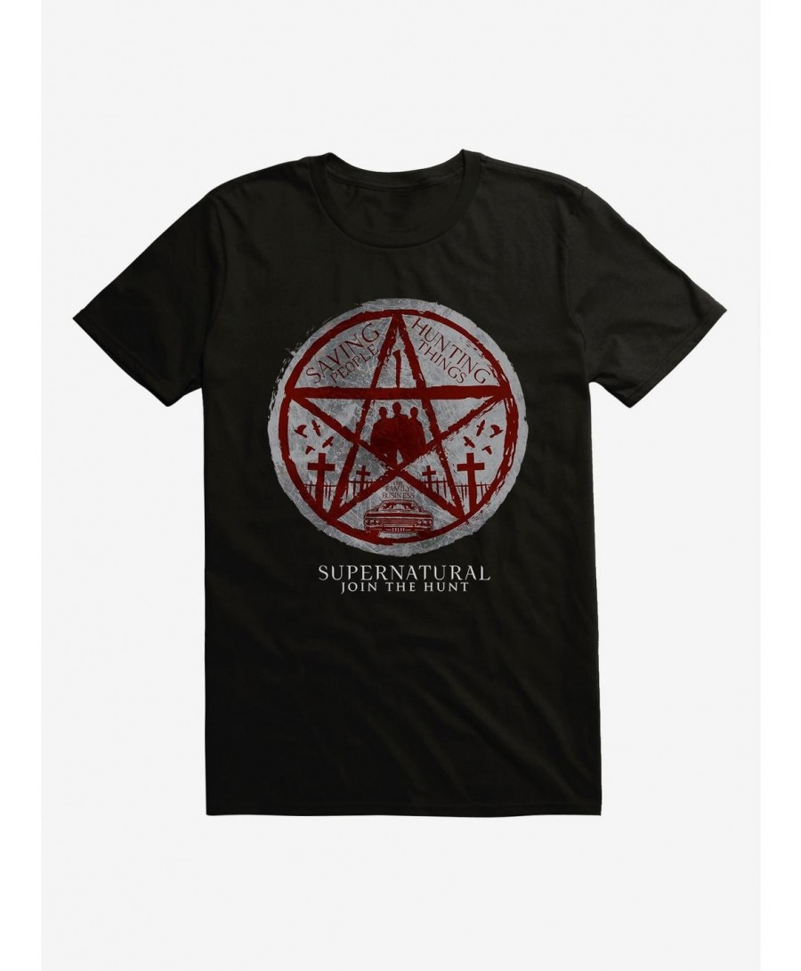 High Quality Extra Soft Supernatural Saving People T-Shirt $11.24 T-Shirts