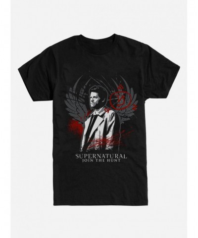 High Quality Extra Soft Supernatural Castiel T-Shirt $10.52 T-Shirts