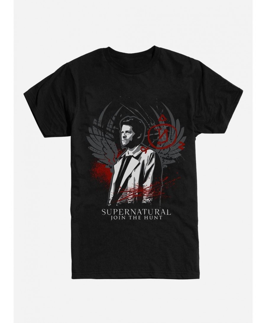 High Quality Extra Soft Supernatural Castiel T-Shirt $10.52 T-Shirts