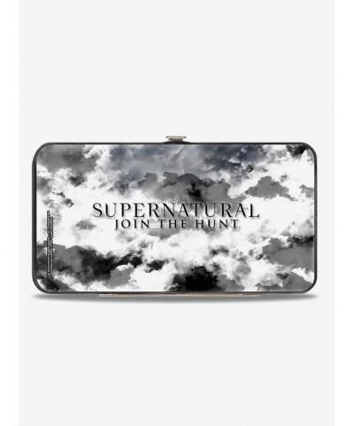 Pre-sale Supernatural Four Character Collage Logo Clouds Hinged Wallet $7.94 Wallets