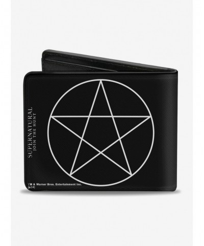 Exclusive Price Supernatural Pentagram Bi-Fold Wallet $6.62 Wallets