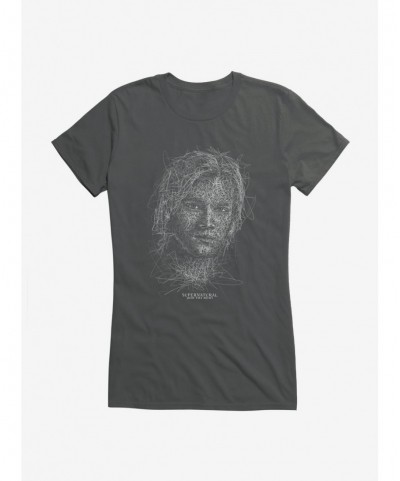 Absolute Discount Supernatural Sam Squiggle Sketch Girl's T-Shirt $7.77 T-Shirts