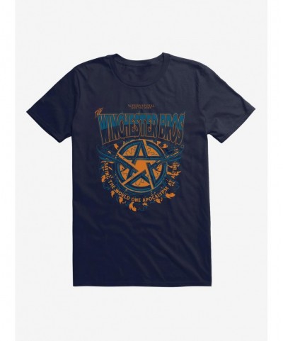 Pre-sale Supernatural Winchester Brothers Logo T-Shirt $8.60 T-Shirts