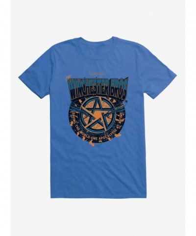 Pre-sale Supernatural Winchester Brothers Logo T-Shirt $8.60 T-Shirts