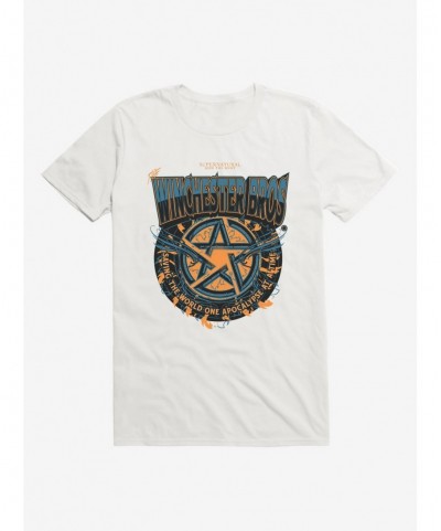 Pre-sale Supernatural Winchester Brothers Logo T-Shirt $8.60 T-Shirts