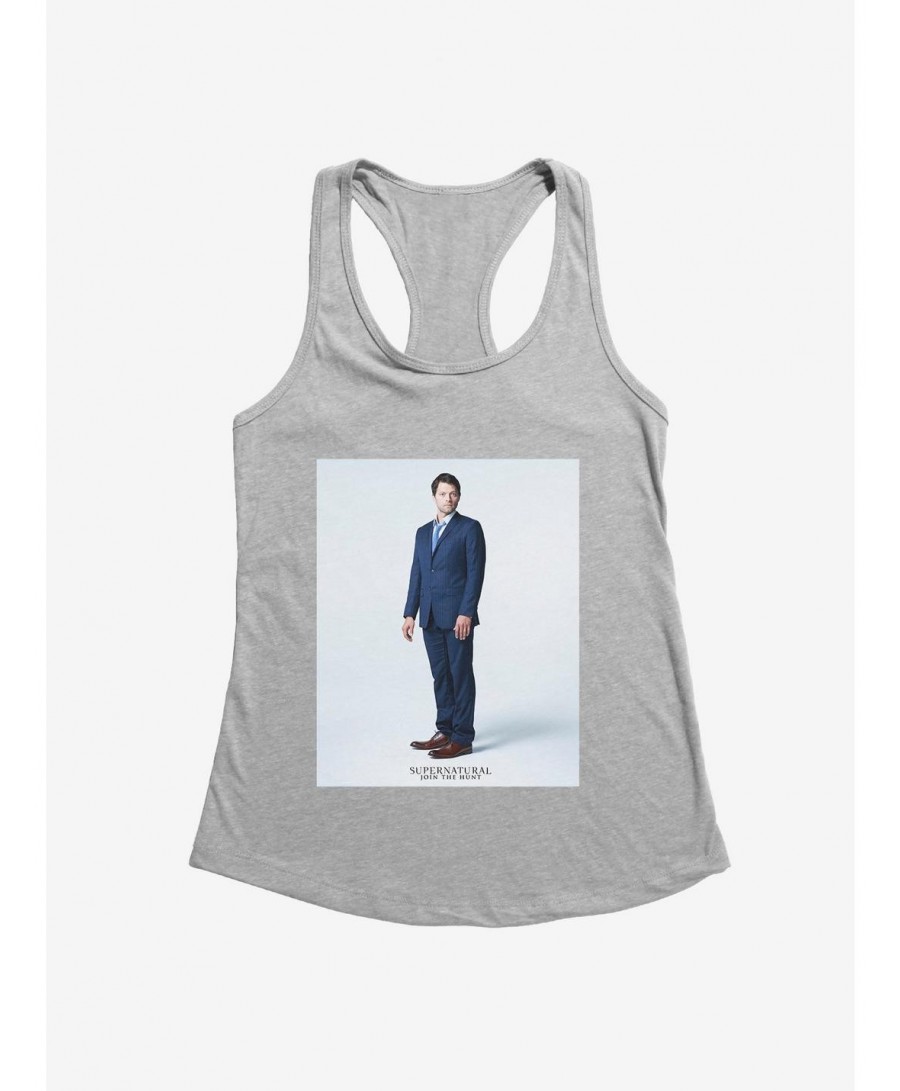 Seasonal Sale Supernatural Castiel Suited Up Girls Tank $6.57 Tanks