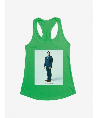 Seasonal Sale Supernatural Castiel Suited Up Girls Tank $6.57 Tanks