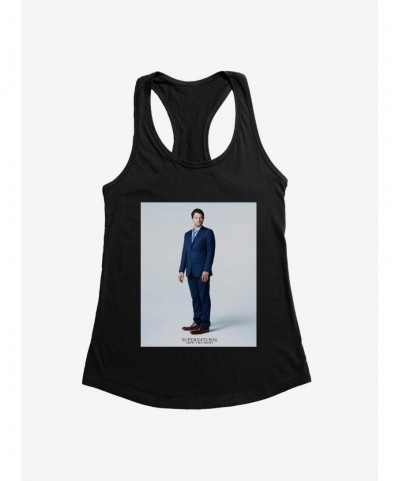 Seasonal Sale Supernatural Castiel Suited Up Girls Tank $6.57 Tanks