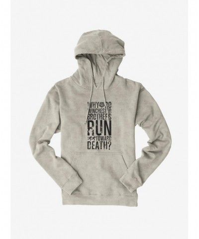 Limited-time Offer Supernatural Run Toward Death Hoodie $16.16 Hoodies