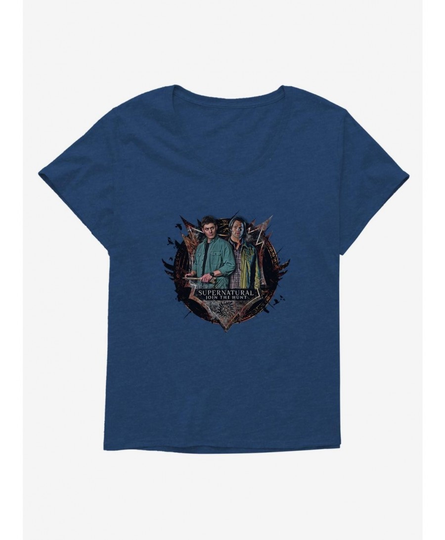 Clearance Supernatural Dean & Sam Girls T-Shirt Plus Size $9.48 T-Shirts