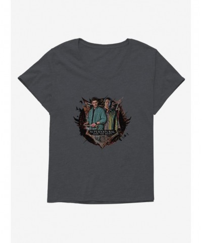 Clearance Supernatural Dean & Sam Girls T-Shirt Plus Size $9.48 T-Shirts