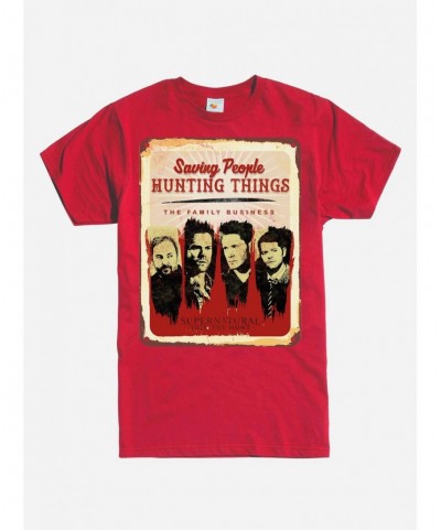 Hot Sale Supernatural The Family Business T-Shirt $9.18 T-Shirts