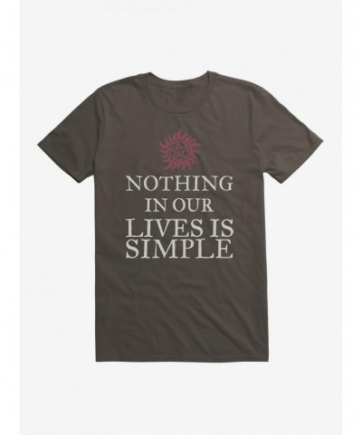 Wholesale Supernatural Nothing In Our Lives Is Simple T-Shirt $8.22 T-Shirts