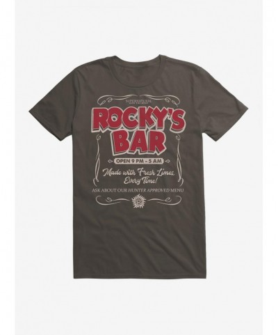 Pre-sale Discount Supernatural Rocky's Bar T-Shirt $7.65 T-Shirts