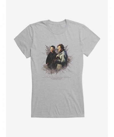 Hot Sale Supernatural Sam and Dean Gun Girls T-Shirt $7.57 T-Shirts