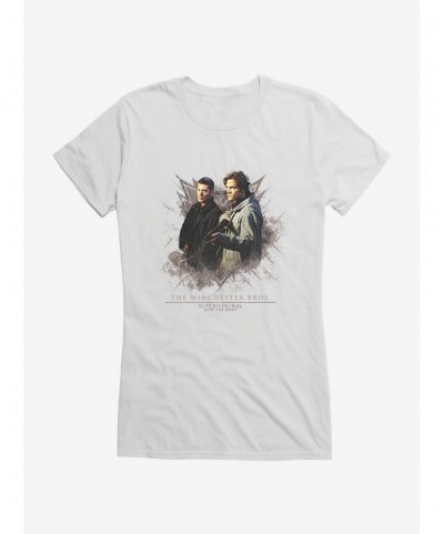 Hot Sale Supernatural Sam and Dean Gun Girls T-Shirt $7.57 T-Shirts