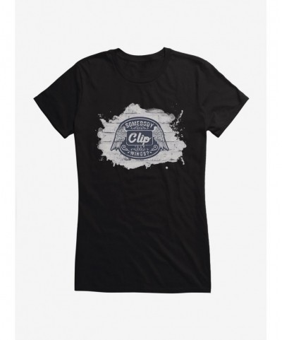 Sale Item Supernatural Clip Your Wings Girls T-Shirt $7.37 T-Shirts