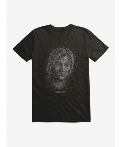 Huge Discount Supernatural Sam Squiggle Sketch T-Shirt $8.99 T-Shirts