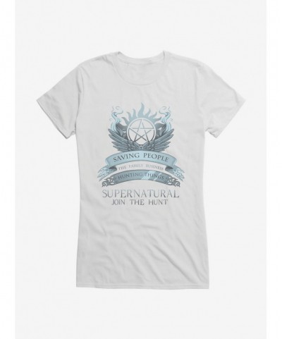 Huge Discount Supernatural Join The Hunt Girl's T-Shirt $8.37 T-Shirts