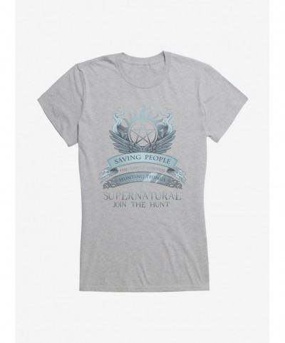 Huge Discount Supernatural Join The Hunt Girl's T-Shirt $8.37 T-Shirts