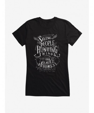 Exclusive Price Supernatural The Family Business Motto Girls T-Shirt $6.77 T-Shirts