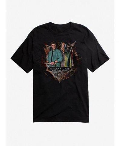 Exclusive Price Supernatural Brothers Logo T-Shirt $7.07 T-Shirts