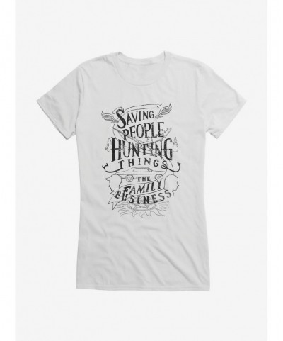 Exclusive Price Supernatural The Family Business Motto Girls T-Shirt $6.77 T-Shirts