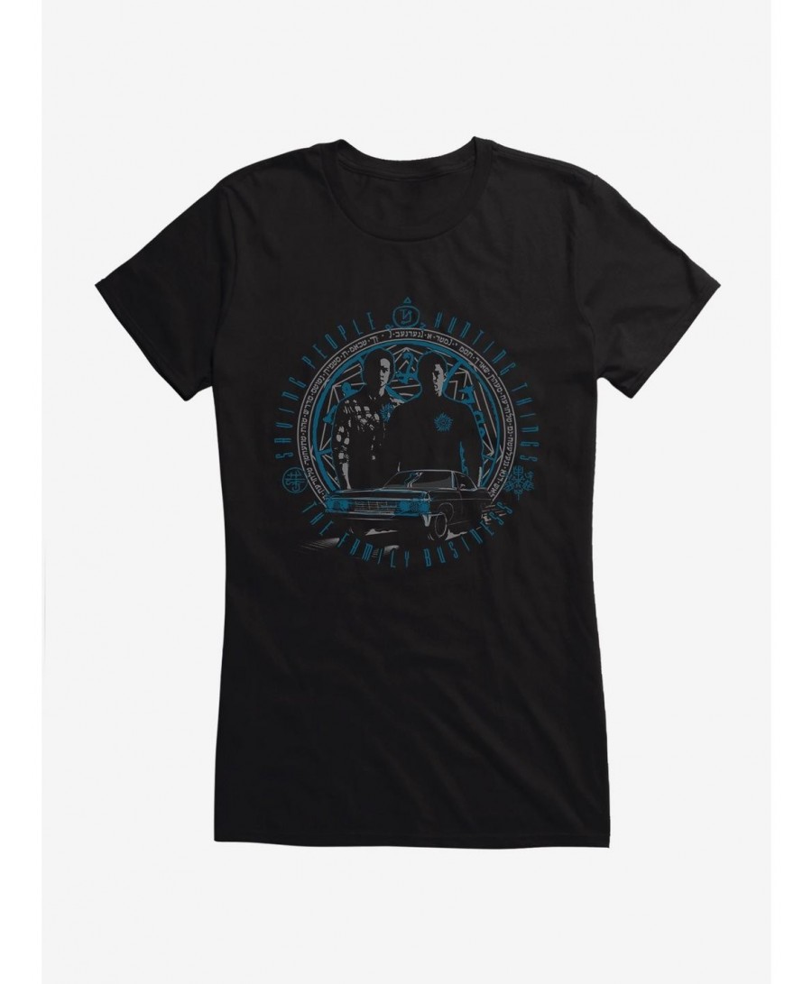 Bestselling Supernatural Sam and Dean Family Girls T-Shirt $9.76 T-Shirts