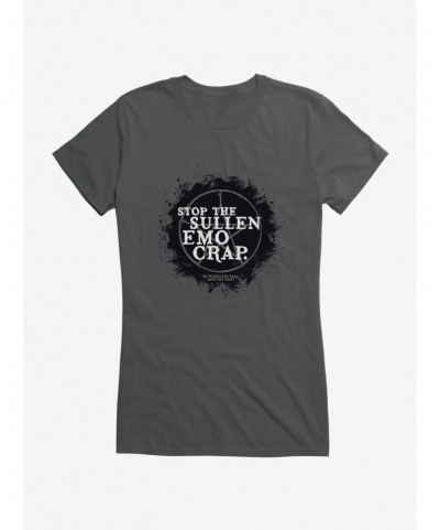 Hot Sale Supernatural Sullen Emo Crap Girls T-Shirt $6.97 T-Shirts