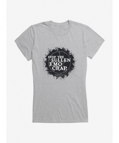 Hot Sale Supernatural Sullen Emo Crap Girls T-Shirt $6.97 T-Shirts