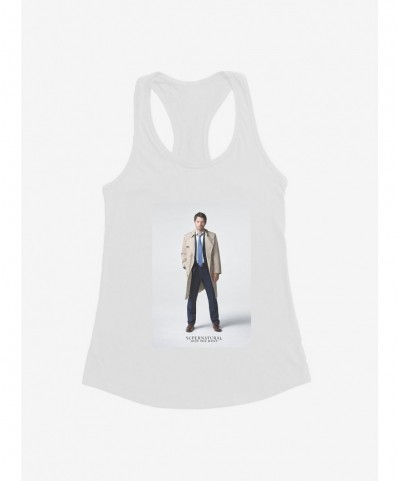 Seasonal Sale Supernatural Castiel Model Pose Girls Tank $6.18 Tanks