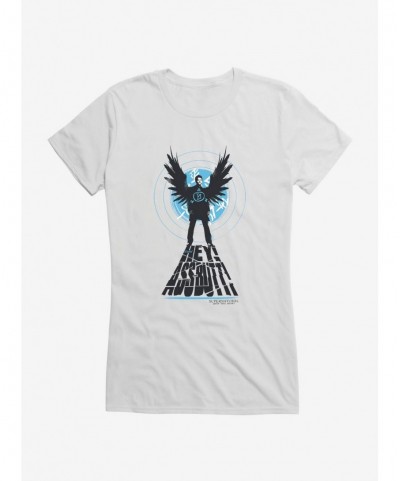 High Quality Supernatural Castiel Entrance Girls T-Shirt $8.96 T-Shirts