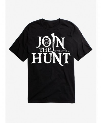 Fashion Supernatural Join The Hunt Logo T-Shirt $8.99 Others