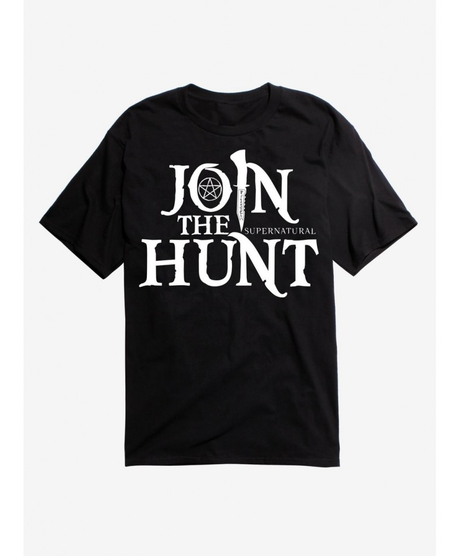 Fashion Supernatural Join The Hunt Logo T-Shirt $8.99 Others