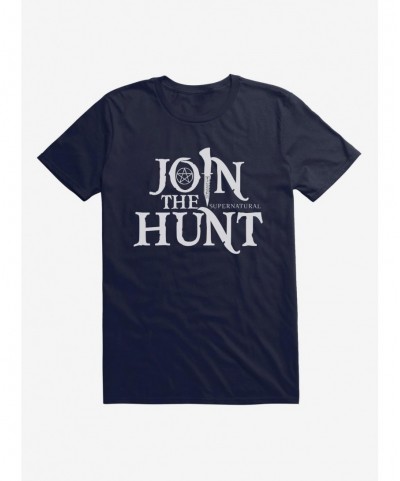 Fashion Supernatural Join The Hunt Logo T-Shirt $8.99 Others